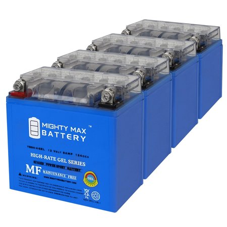 YB9A-A 12V 9AH GEL Replacement Battery compatible with AGM Exide 9A-A - 4PK -  MIGHTY MAX BATTERY, MAX4001176